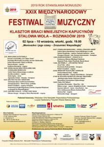 Muzyką uczczą pamięć o wielkim kompozytorze 28.06.2019 Już 2 lipca 2019 r. rozpocznie się XXIX Międzynarodowy Festiwal Muzyczny Stalowa Wola – Rozwadów 2019 zorganizowany pod hasłem „Moniuszko i jego czasy – Zrozumieć Niepodległą”. Koncerty odbywać się będą od 2 lipca do 10 września 2019 r., w każdy wtorek o godz. 19.00 w Klasztorze Braci Mniejszych Kapucynów w Rozwadowie. W tym roku festiwal poświęcony jest Stanisławowi Moniuszce oraz 40. rocznicy pierwszej wizyty Jana Pawła II w Polsce. „Moniuszko i jego czasy” – opery, pieśni, poezja, dramat a wszystko w wykonaniu gwiazd polskich scen muzycznych i teatralnych. Autorski projekt Roberta Grudnia rozpocznie się koncertem duetu solistów z Filharmonii i Opery w Mińsku na Białorusi. To wydarzenie będzie jednocześnie inauguracją XXIX Międzynarodowego Festiwalu Muzycznego. Jednak to dopiero początek, bo projekt to cykl koncertów, spektakli słowno-muzycznych. Wystąpią m. in. Jerzy Trela, Wojciech Trela, Jerzy Zelnik, Chór Jubileuszowy Miasta Stalowej Woli, Konstanty Andrzej Kulka, Georgij Agratina, Robert Grudzień, Tamara Remez, Dominik Sutowicz oraz soliści oper i teatrów muzycznych z Łodzi, Lublina, Wrocławia, Warszawy. Będą m.in. koncertowe wykonania mszy i oper Stanisława Moniuszki, pieśni, ale także „Dziady” Adama Mickiewicza. Projekt opiera się nie tylko na muzyce wielkiego polskiego kompozytora, dyrygenta, organisty, dyrektora opery warszawskiej – ale ukazuje także realia czasów, w których żył i tworzył, dlatego będą też wydarzenia towarzyszące pokazujące ówczesną modę, obyczaje czy wystrój wnętrz. – Były to bardzo ciężkie dekady uporczywego wynarodowiania przez rosyjskiego zaborcę między powstaniami listopadowym, styczniowym i bezpośrednio po nich. Stanisław Moniuszko obok Fryderyka Chopina to największy polski kompozytor, twórca opery narodowej i liryki pieśniarskiej. Bywa nazywany Mickiewiczem polskiej muzyki. Cieszę się, że Sejm w 200. rocznicę urodzin kompozytora ogłosił rok 2019 Rokiem Moniuszkowskim – twierdzi Robert Grudzień. Dodaje, że tworząc muzykę inspirowaną sztuką ludową Moniuszko dbał – podobnie jak Fryderyk Chopin – by muzyka polska powstawała w oparciu o głębokie narodowe korzenie, tworząc prawie 300 pieśni zebranych w śpiewnikach domowych – zabiegał o rozwój kultury muzycznej w polskich rodzinach. Pieśni te były śpiewane zarówno przy fortepianie w salonach ziemiańskich jak i domach mieszczańskich czy wreszcie na wsiach. Patronat honorowy nad wydarzeniem objęli: Władysław Ortyl Marszałek Województwa Podkarpackiego, Lucjusz Nadbereżny Prezydent Miasta Stalowej Woli. Festiwal zrealizowano dzięki wsparciu Miasta Stalowej Woli oraz pomocy finansowej Województwa Podkarpackiego Współorganizatorzy: Klasztor Braci Mniejszych Kapucynów w Stalowej Woli, Prezydent Miasta Stalowej Woli, Urząd Marszałkowski Województwa Podkarpackiego, Państwowa Szkoła Muzyczna w Stalowej Woli, Miejski Dom Kultury w Stalowej Woli, Fundacja im. Mikołaja z Radomia, Stowarzyszenie Przyjaciół Klasztoru Braci Mniejszych Kapucynów w Stalowej Woli-Rozwadowie „Pokój i Dobro”, Stowarzyszenie Aktywności Lokalnej „Razem w Europie” w Stalowej Woli. PROGRAM FESTIWALU 02.07.2019 Inauguracja festiwalu Koncert w kościółku „Do Ciebie, Panie” Stanisław Moniuszko po polsku, łacinie i białorusku Soliści Filharmonii i Opery w Mińsku: – Tamara Remez – sopran – Sviatlena Niemahaj – organy 09.07.2019 Opera Halka oraz popularne arie Stanisława Moniuszki Soliści Teatru Muzycznego w Lublinie: – Kamila Lendzion – sopran – Kuba Gąska – tenor – Agnieszka Schulz – Brzyska – fortepian 16.07.2019 Muzyka Polska i Światowa Światowej sławy multiinstrumentalista: – Georgij Agratina – fletnia Pana, cymbały – Robert Grudzień – organy, fortepian Prezentacja książki Bogusława Szwedo „Kapelanii Wojskowi na drogach ku Niepodległości” 23.07.2019 Antonio Vivaldi – Cztery Pory Roku – Oksana Gargaj – skrzypce – Olena Matselyukh – organy 30.07.2019 Stanisław Moniuszko – Opera „Straszny Dwór” Soliści Opery Narodowej i Teatru Wielkiego w Łodzi: – Sylwia Strugińska – sopran – Dominik Sutowicz – tenor – Grzegorz Szostak – bas – Danuta Antoszewska – fortepian 06.08.2019 Adam Mickiewicz – Dziady III cz. Krakowscy Aktorzy Młodego Pokolenia: – Wojciech Trela – Adam Plewiński – Marek Gierat 13.08.2019 Jan Paweł II – „Oto Matka Twoja” – Jerzy Trela – aktor – Konstanty Andrzej Kulka – skrzypce – Robert Grudzień – organy 20.08.2019 Miniatury klasyczne i sakralne – Andriy Nakonechnyj – trąbka – Nadiya Velychko – organy – Kamil Wrona – fortepian 27.08.2019 80. rocznica wybuchu II Wojny Światowej „Melduję tobie Polsko. Rotmistrz Pilecki” – Monodram Przemysława Tejkowskiego 10.09.2019 Finał festiwalu – Milena Lange – sopran – Magdalena Dydo – mezzosopran – Szymon Jędruch – tenor – Jerzy Butryn – bas – Chór Jubileuszowy Miasta Stalowej Woli – Mariusz Ryś – organy – Aleksandra Kopp – dyrygent